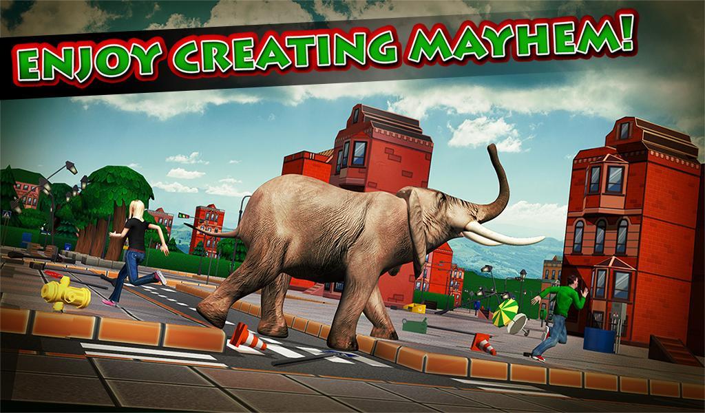 Ultimate Elephant Rampage 3D Game Screenshot
