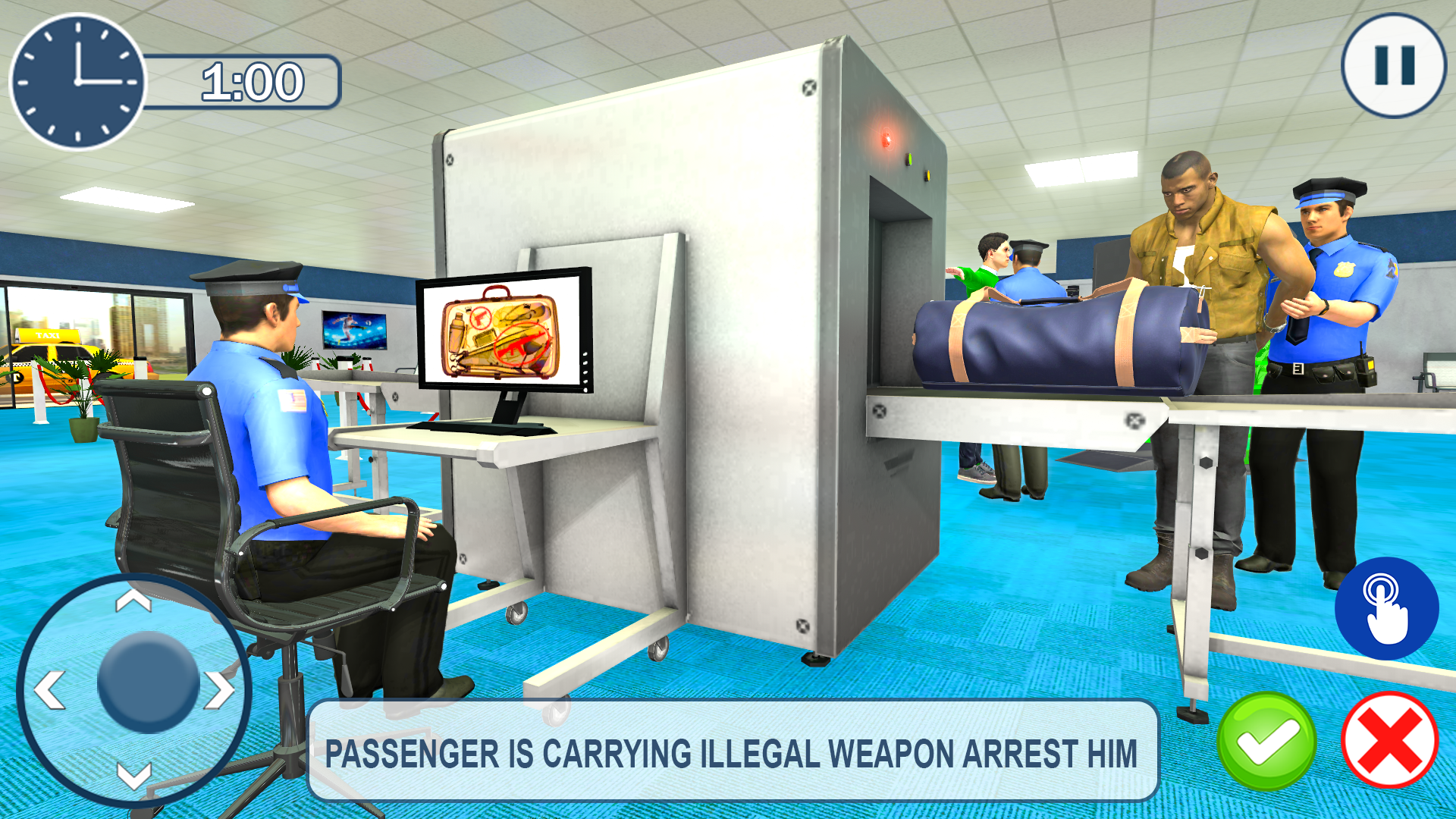 Airport Security Time Airplane Game Screenshot