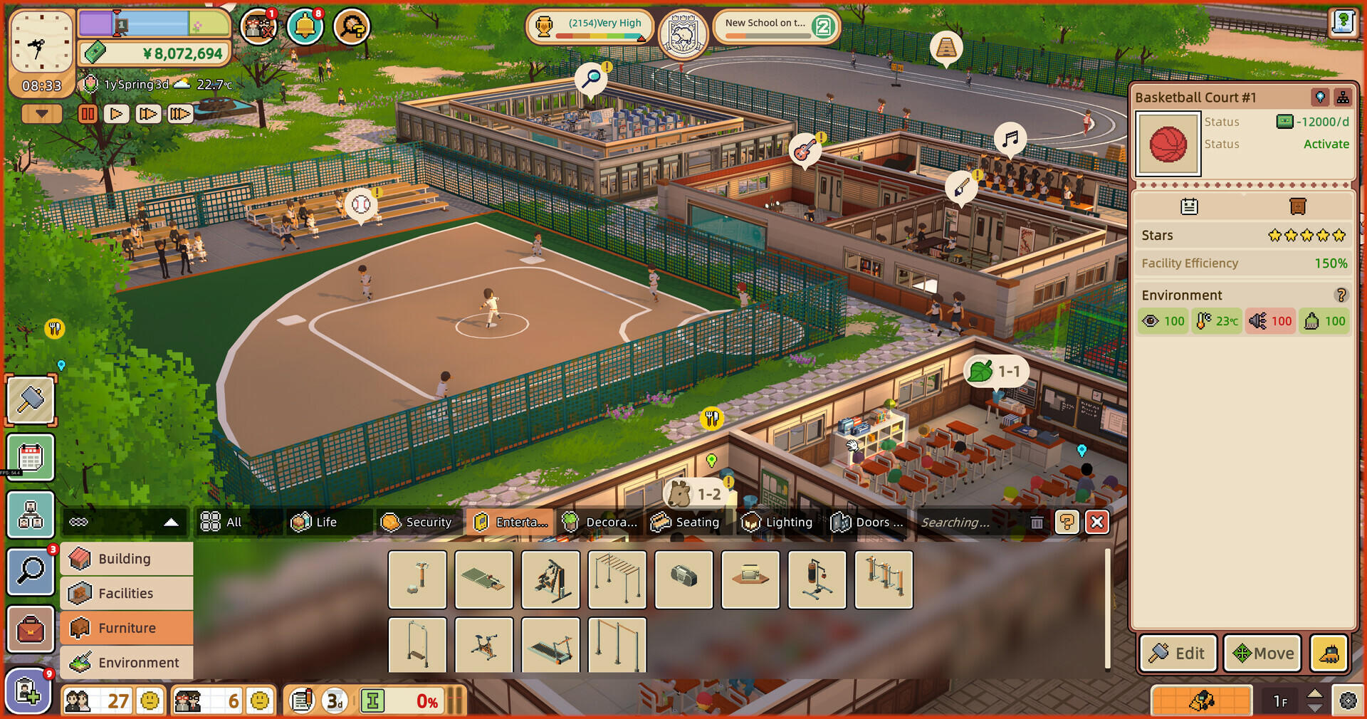 Let's School Homeroom Game Screenshot