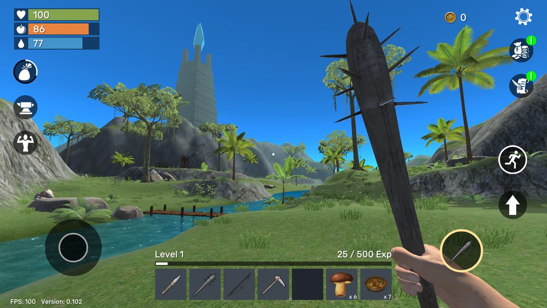 Uncharted Island: Survival RPG 게임 스크린 샷