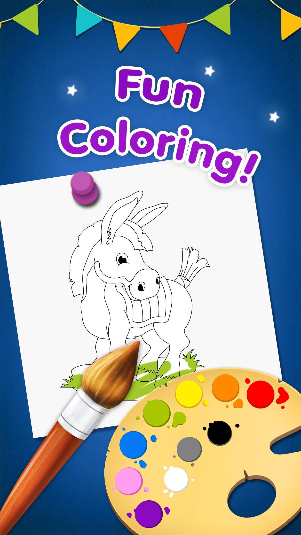 Captura de Tela do Jogo Happy Colors - Coloring Book