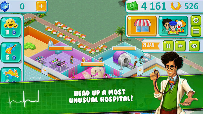 Screenshot of Hospital Manager – Build and manage a one-of-a-kind hospital