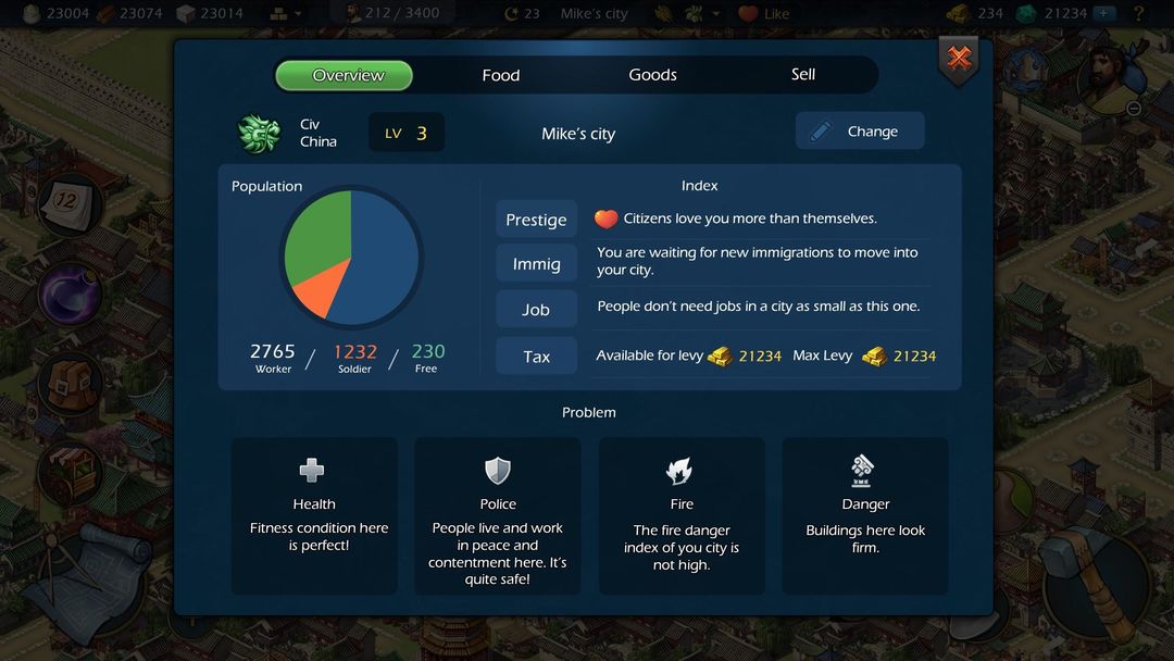 Screenshot of Sim Empire