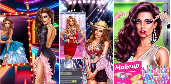 Jogos de vestir Star Girl Makeup versão móvel andróide iOS apk