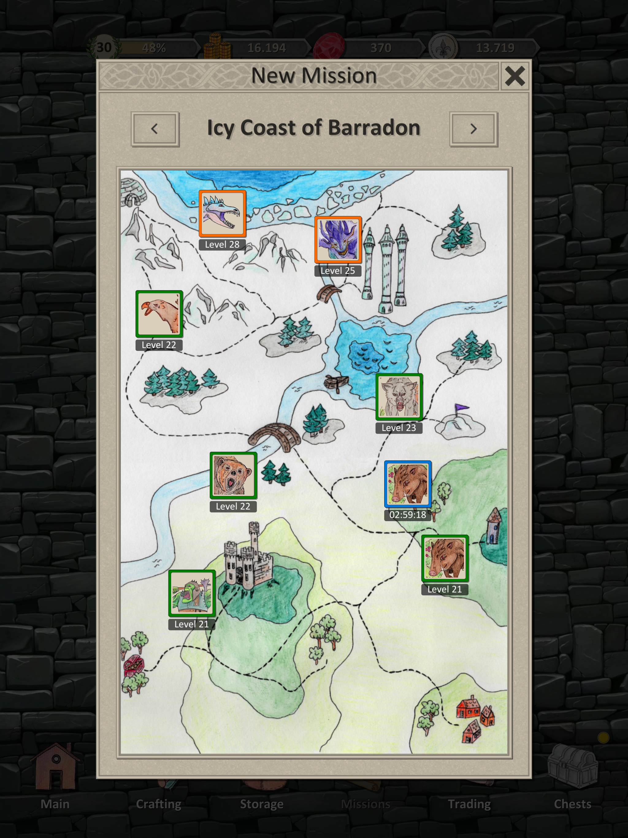 Heroes and Merchants RPG Game Screenshot