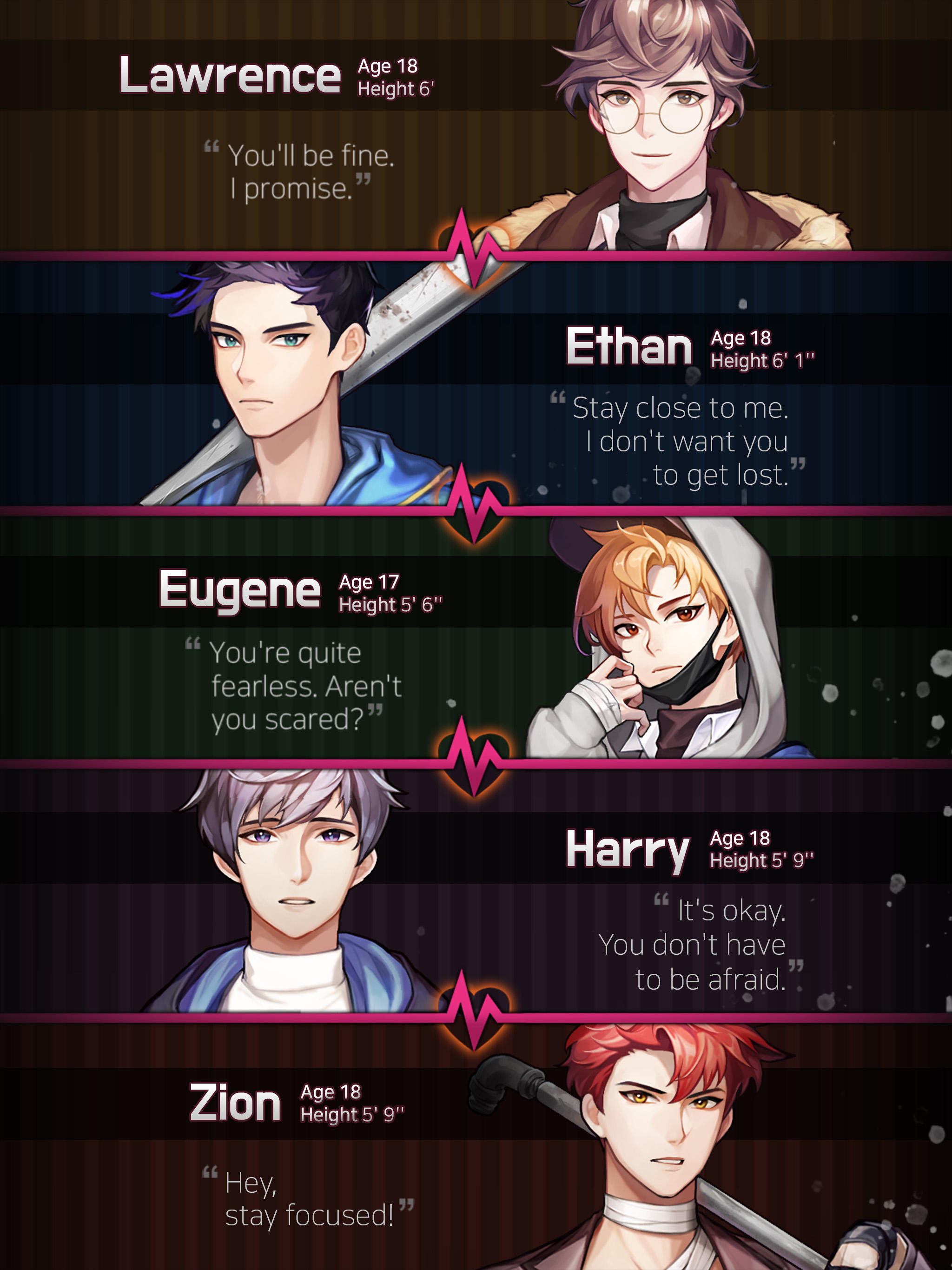 Dangerous Fellows:Otome Game Game Screenshot