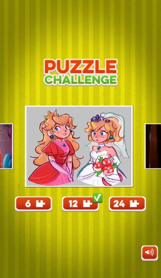 Princess Peach Puzzle Game ゲームのスクリーンショット