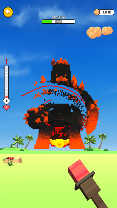 Magical Cut -Voxel Destruction Game Screenshot