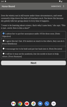 Cuplikan Layar Game Honor Bound