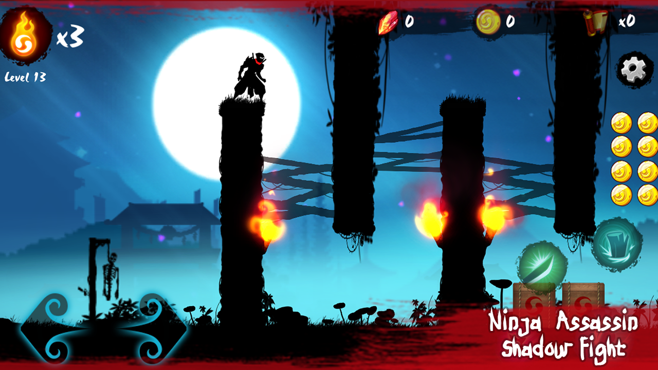 Ninja Assassin: Shadow Fight ゲームのスクリーンショット