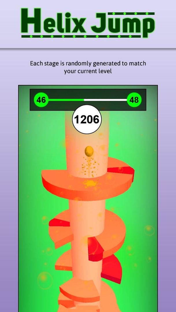 Screenshot of 3d Helix Jump Ball Balance Spring Game