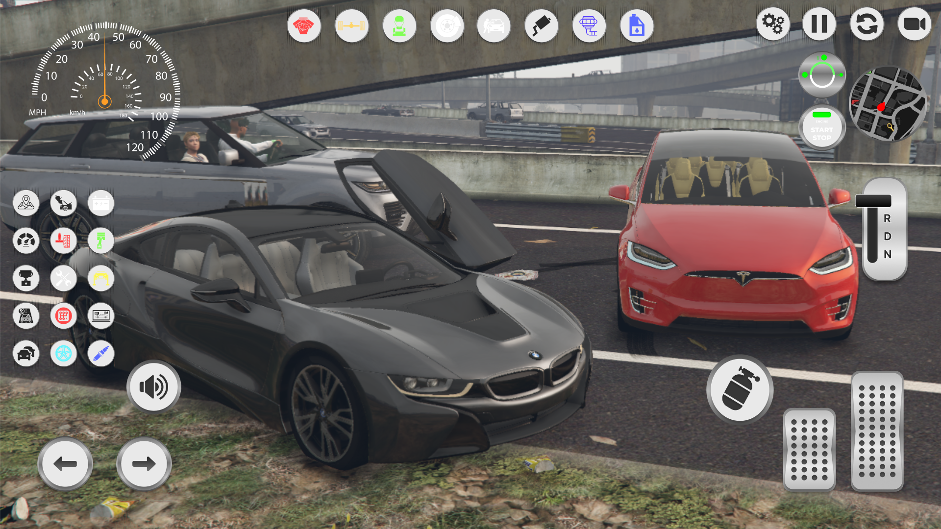 Screenshot of Tesla Model X: Future Racing