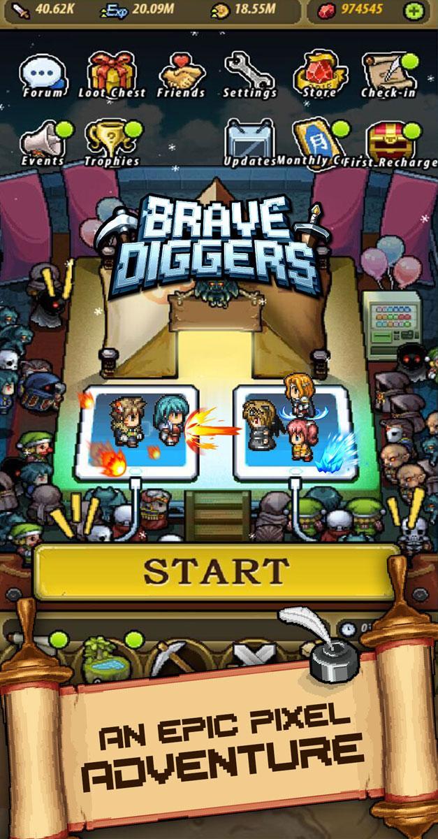 Cuplikan Layar Game Brave Diggers