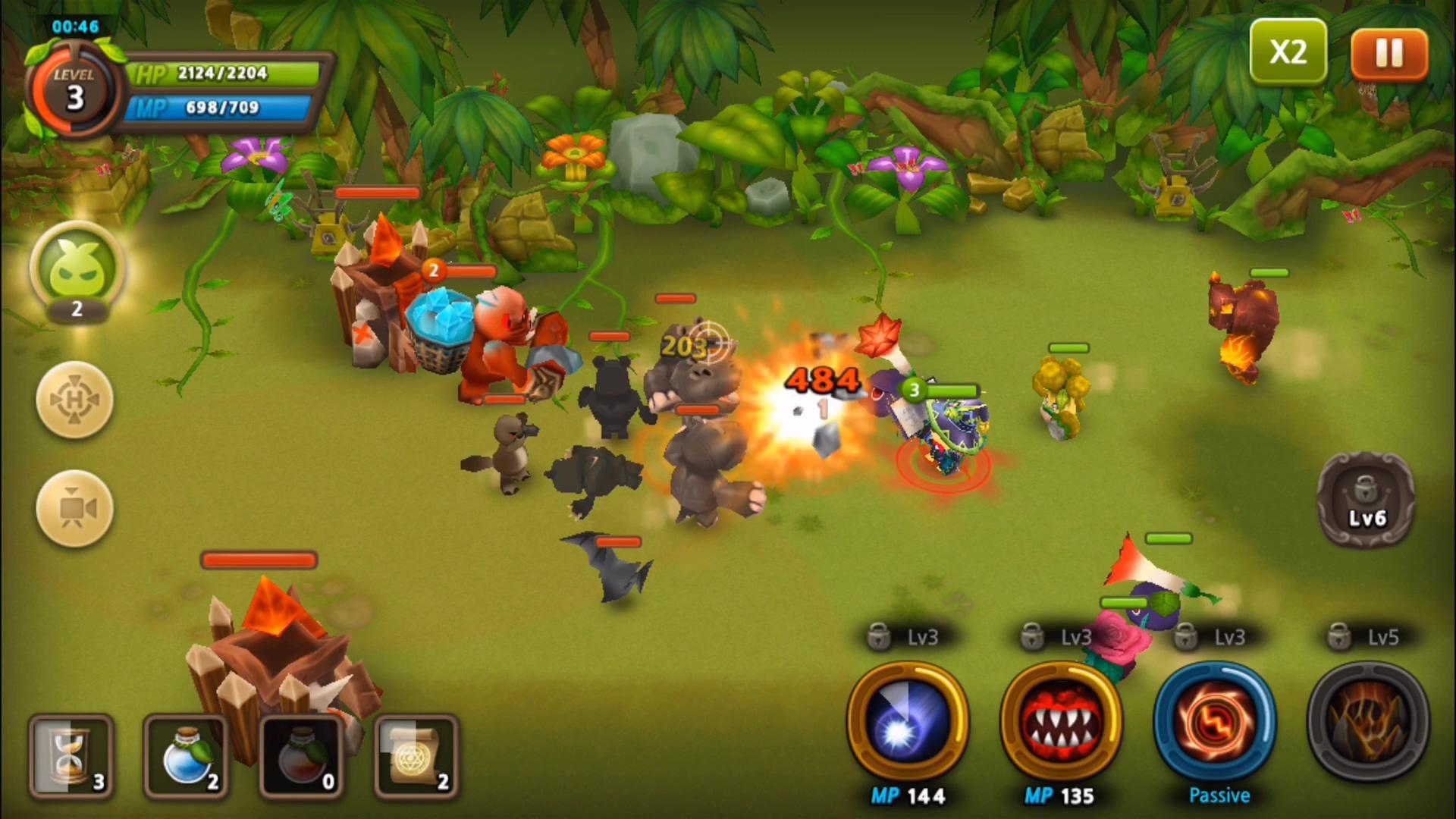 Screenshot of 植物保卫战2 (Plants War 2)