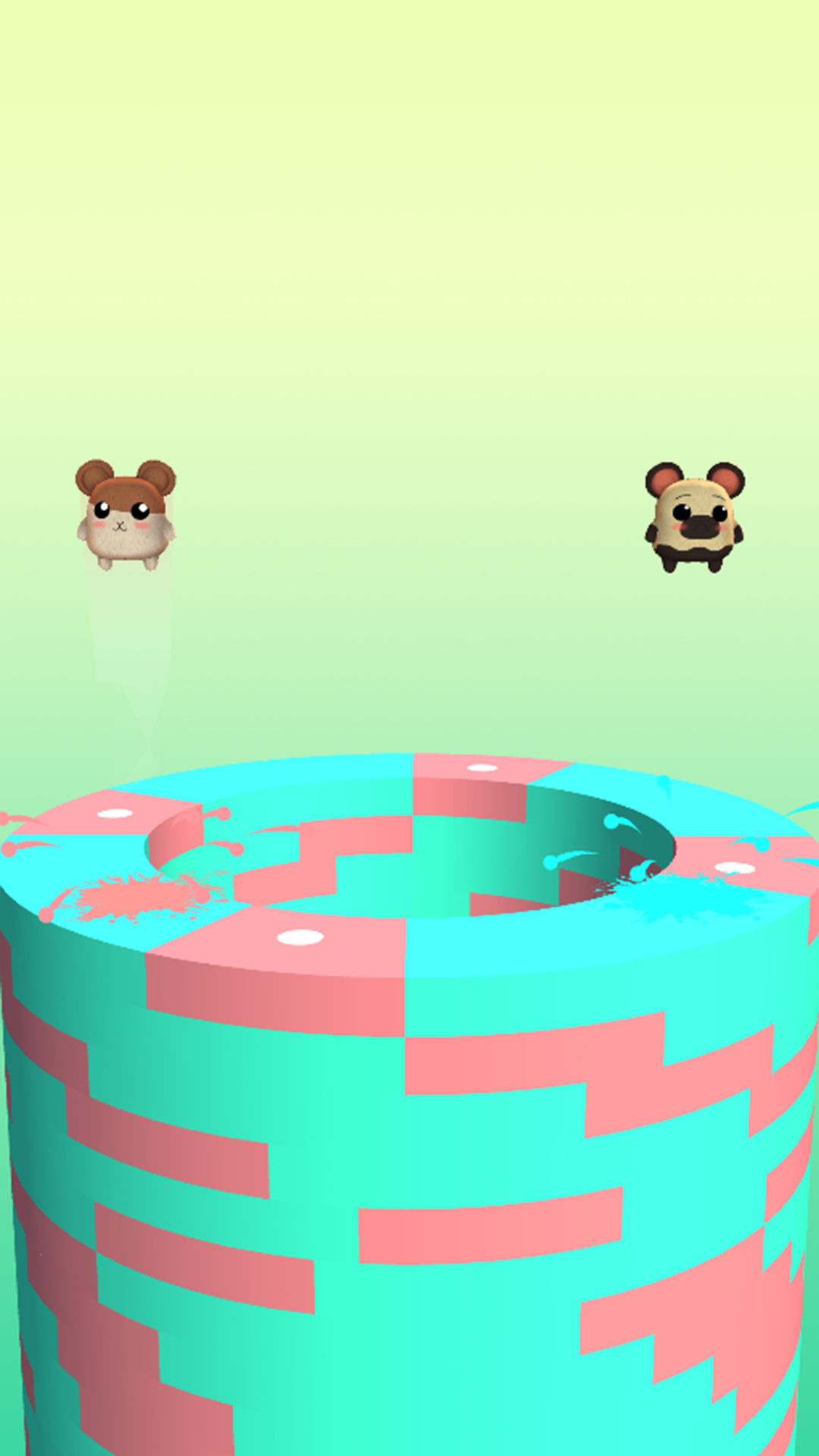 Hamster Rescue - Cute Hamster Drop Helix 3D Games ภาพหน้าจอเกม