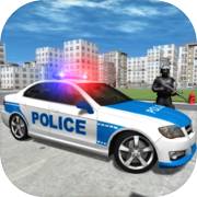 Polizeiautofahrer Stadt