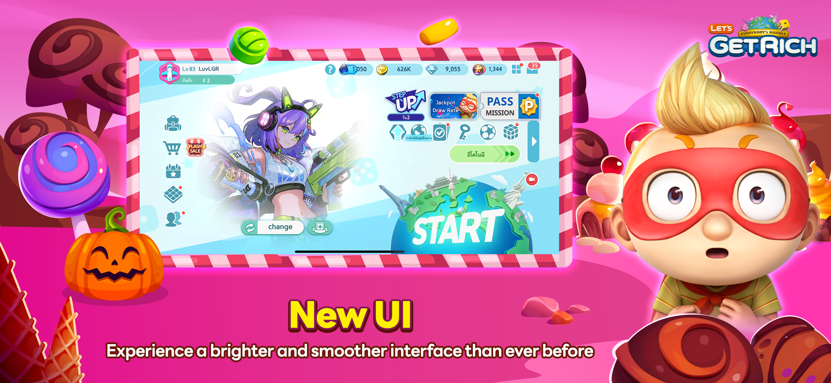 LINE Let's Get Rich Game Screenshot