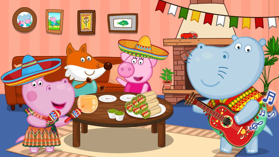 墨西哥派對：兒童烹飪遊戲遊戲截圖