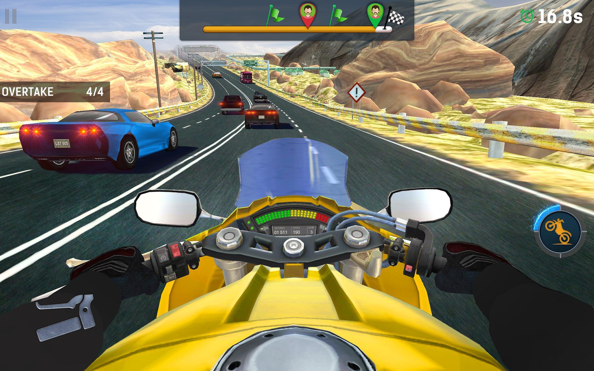 Bike Rider Mobile: Racing Duels & Highway Traffic Game Screenshot