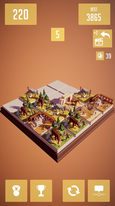 History 2048 - 3D puzzle game Game Screenshot