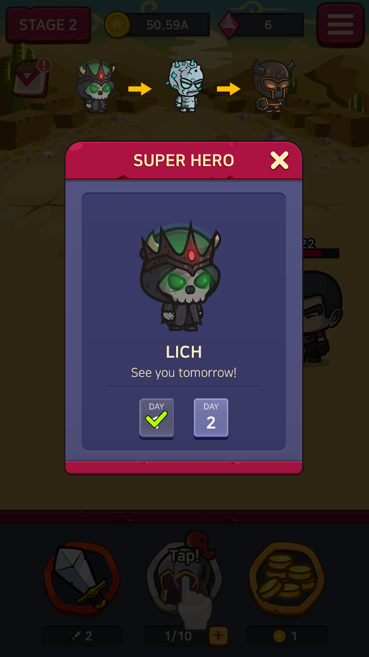 Merge Battle Heroes Game Screenshot