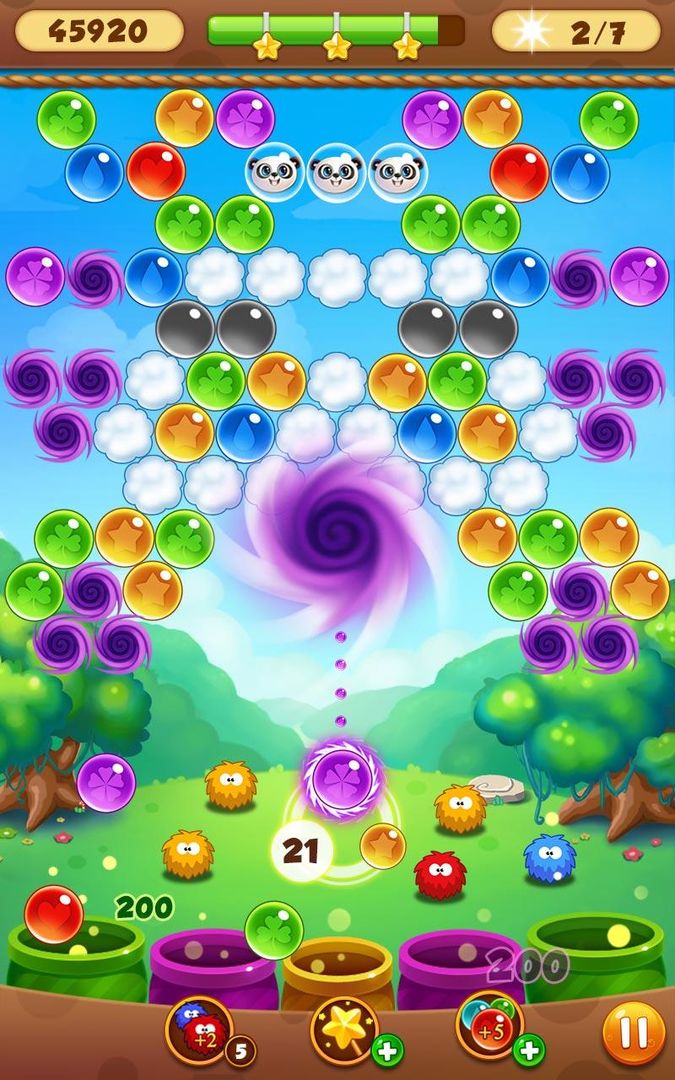Screenshot of Panda Bubbles