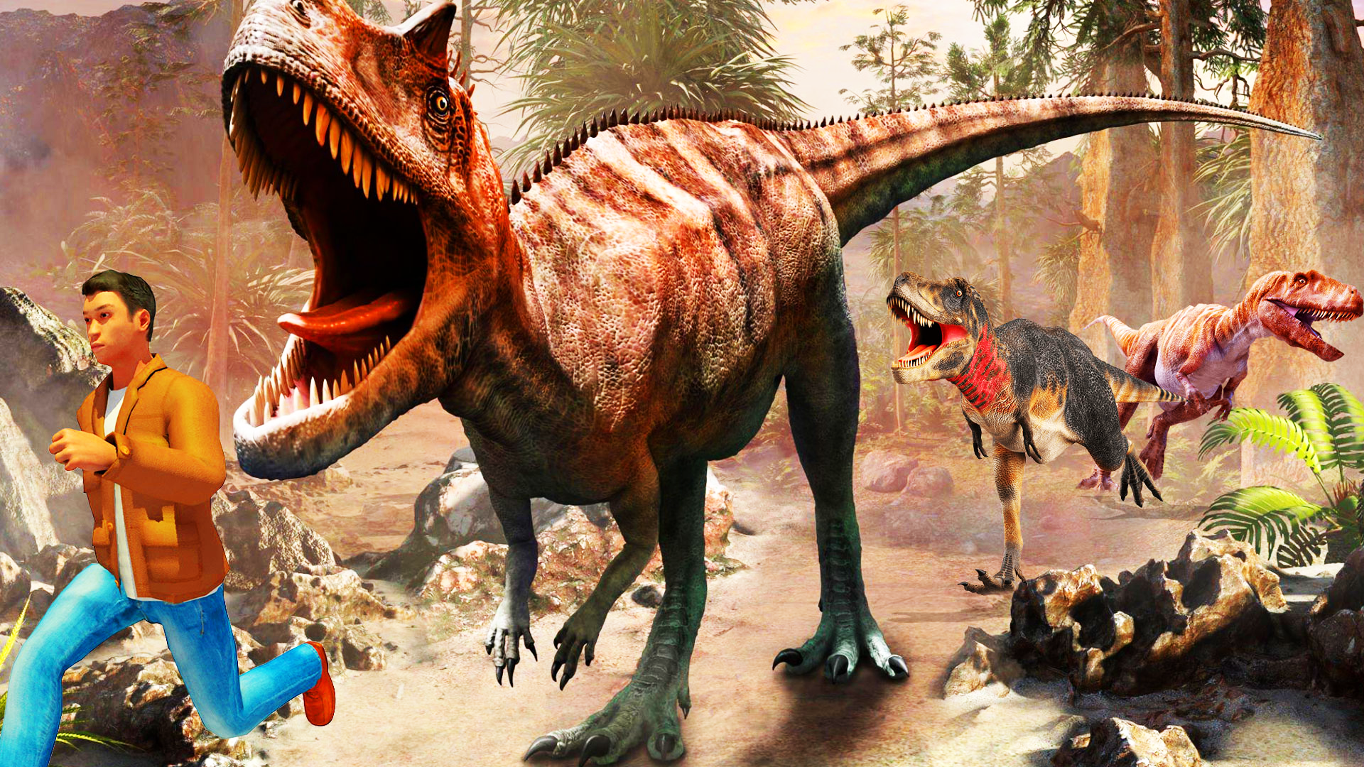 Captura de Tela do Jogo Dino City Attack Rampage Games