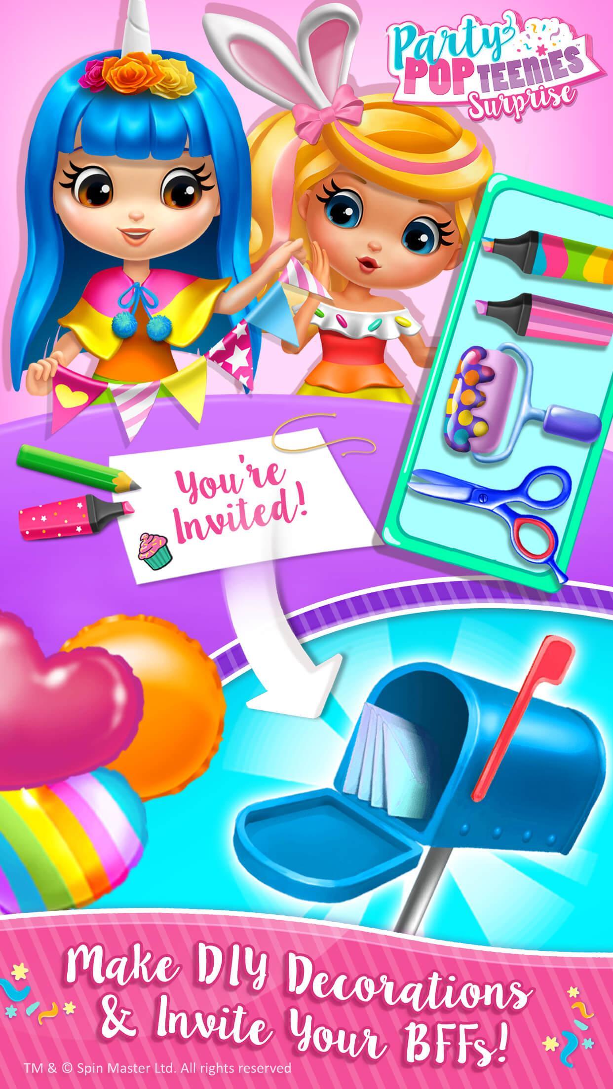 Party Popteenies Surprise - Rainbow Pop Fiesta 게임 스크린샷