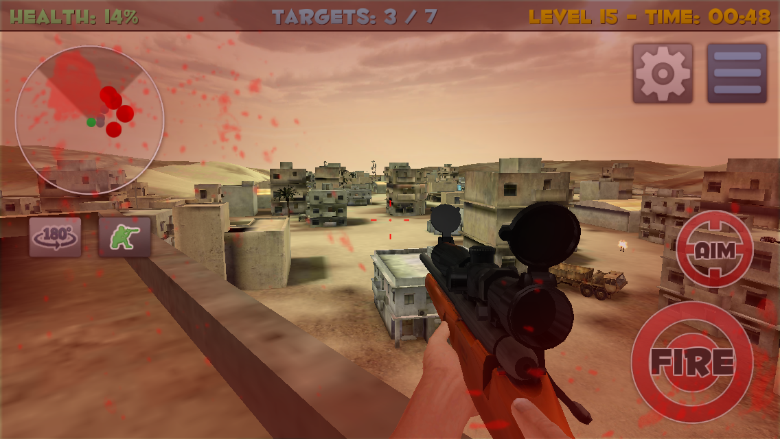 Sniper Commando Assassin 3D ゲームのスクリーンショット