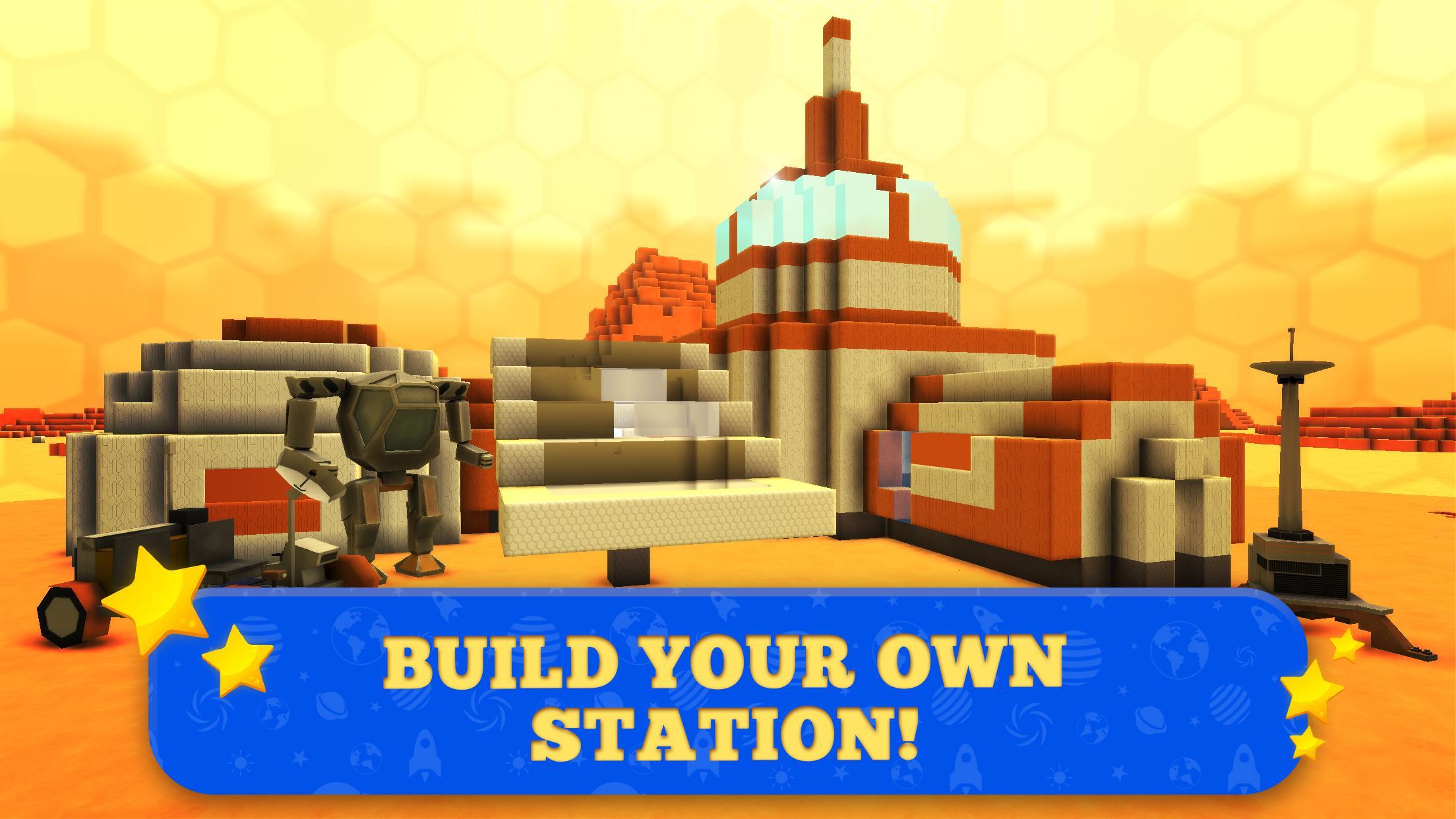 Mars Craft: Crafting & Building Exploration Games Game Screenshot