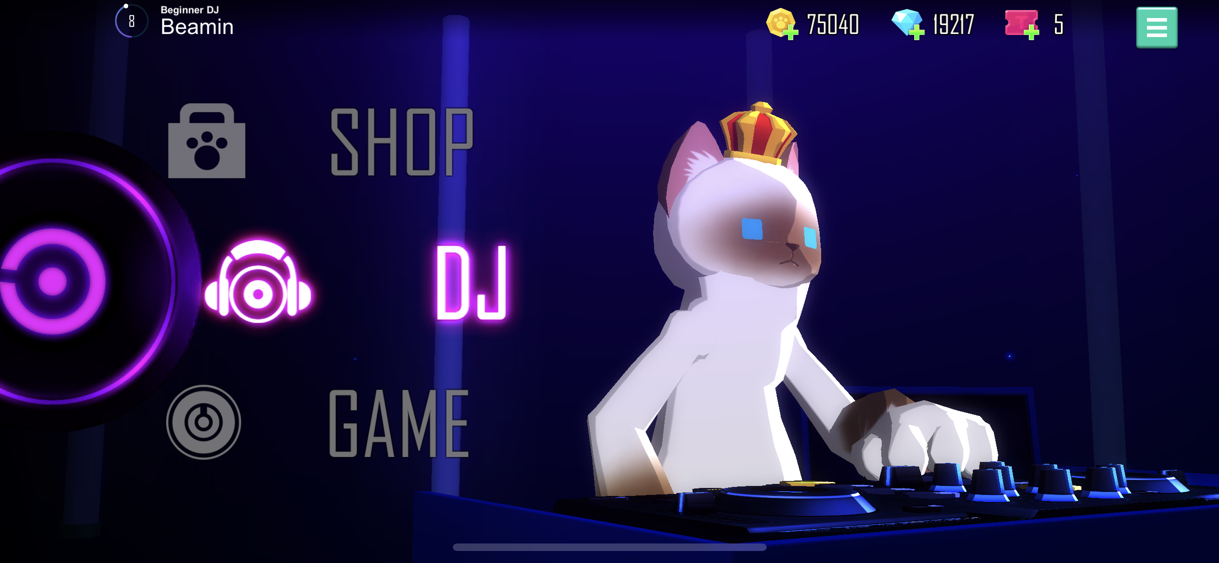 Screenshot 1 of CAT THE DJ - настоящая диджейская игра 1.01.23