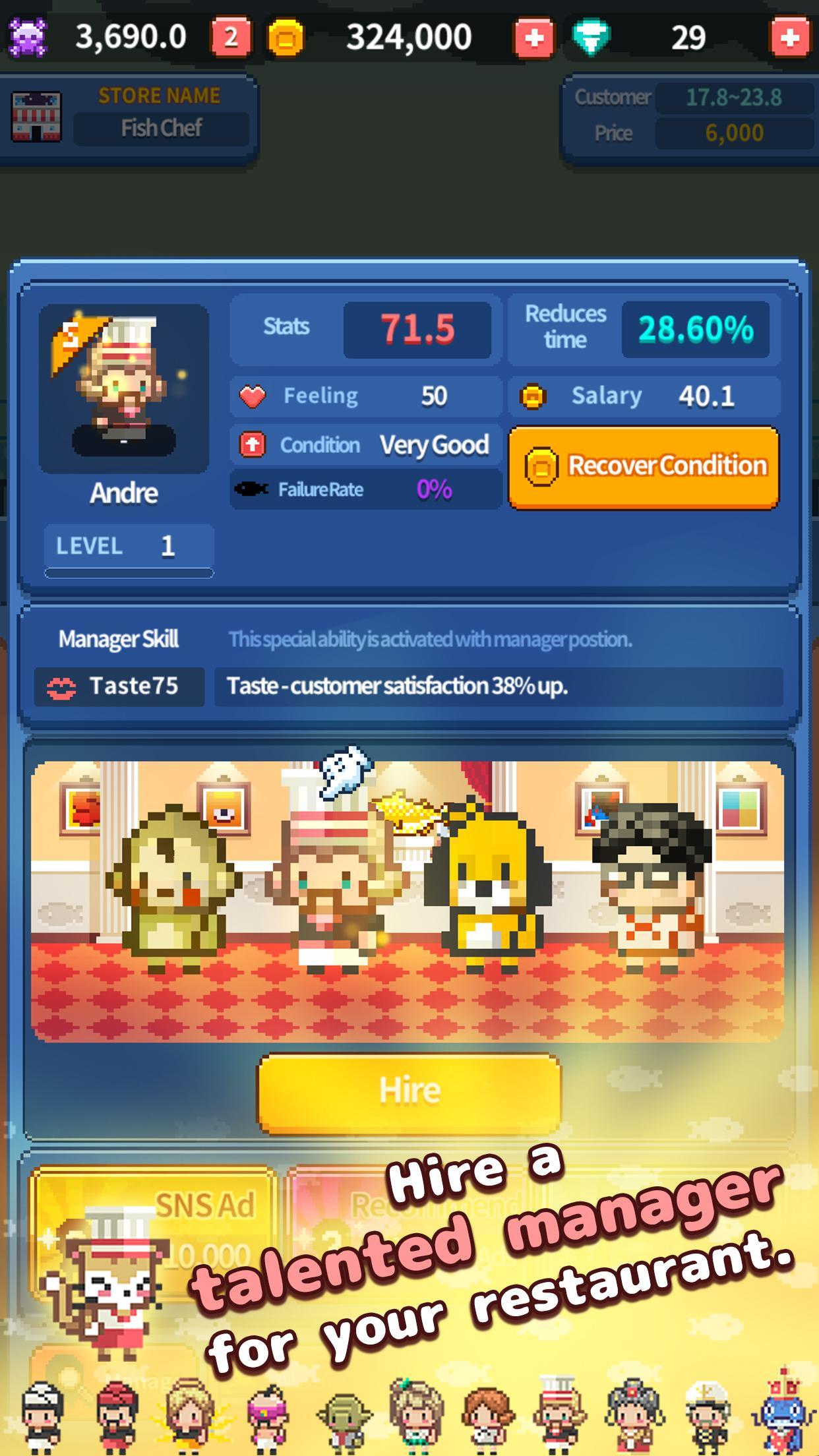 Cuplikan Layar Game Retro Fish Chef
