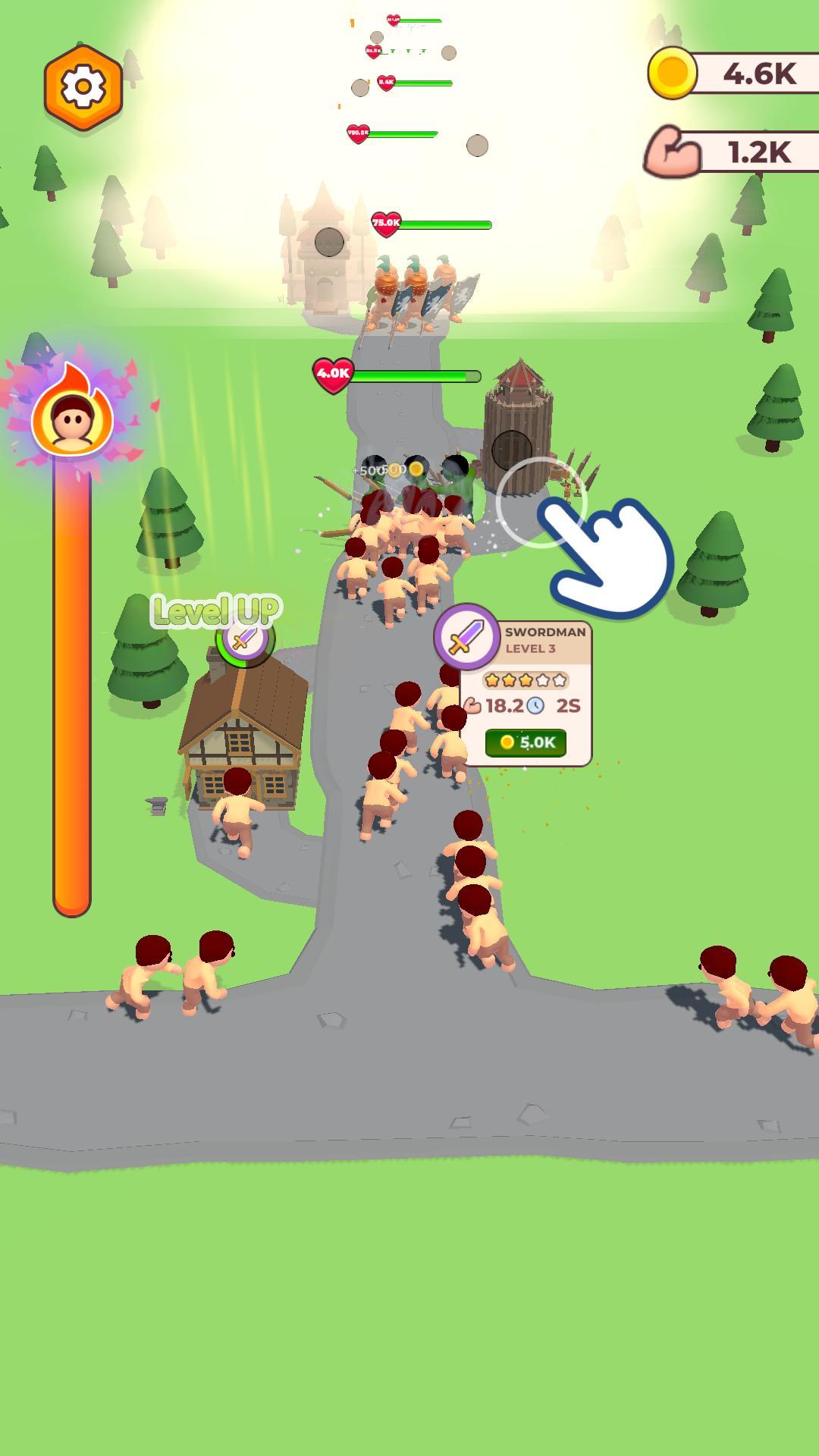 Warrior Clicker Game Screenshot