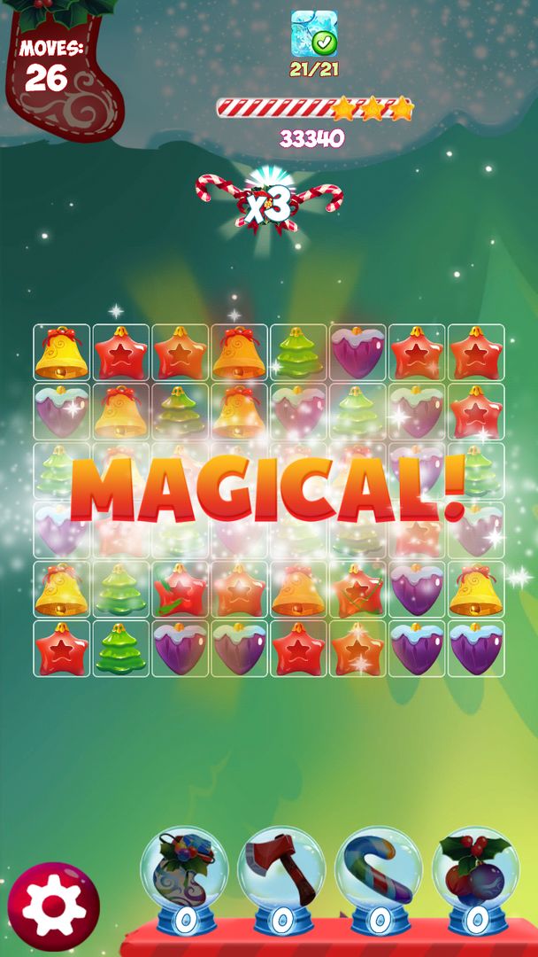 Screenshot of Christmas Games - Match 3 Puzz