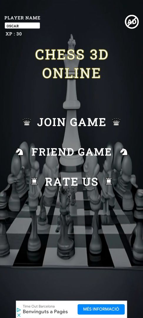 Jogo de Xadrez entre Android e iOS - Chess with Friends 