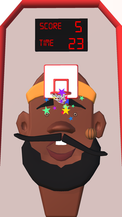 Moustache Basket Game Screenshot