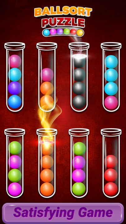 Jogos de quebra cabeça de cores de classificação de bola versão