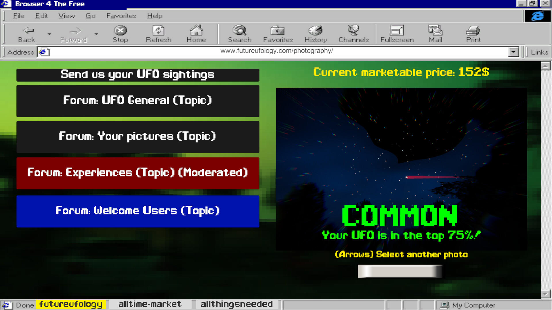 UFO Sightings Simulator ภาพหน้าจอเกม