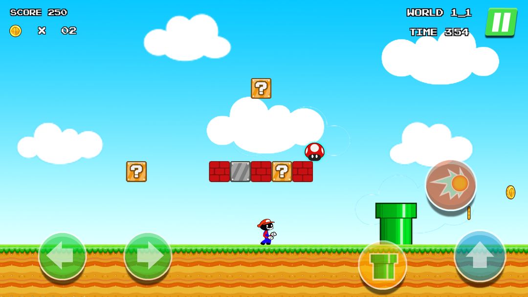 Red Super Stickman Go screenshot game