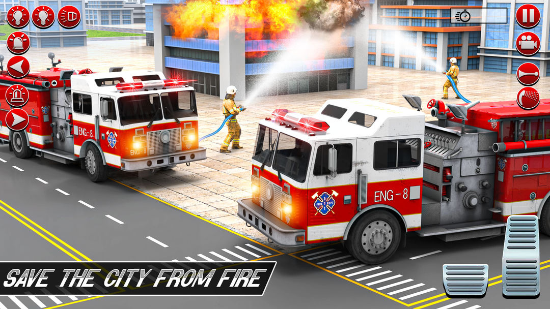 Firetruck sam Rescue Simulator screenshot game