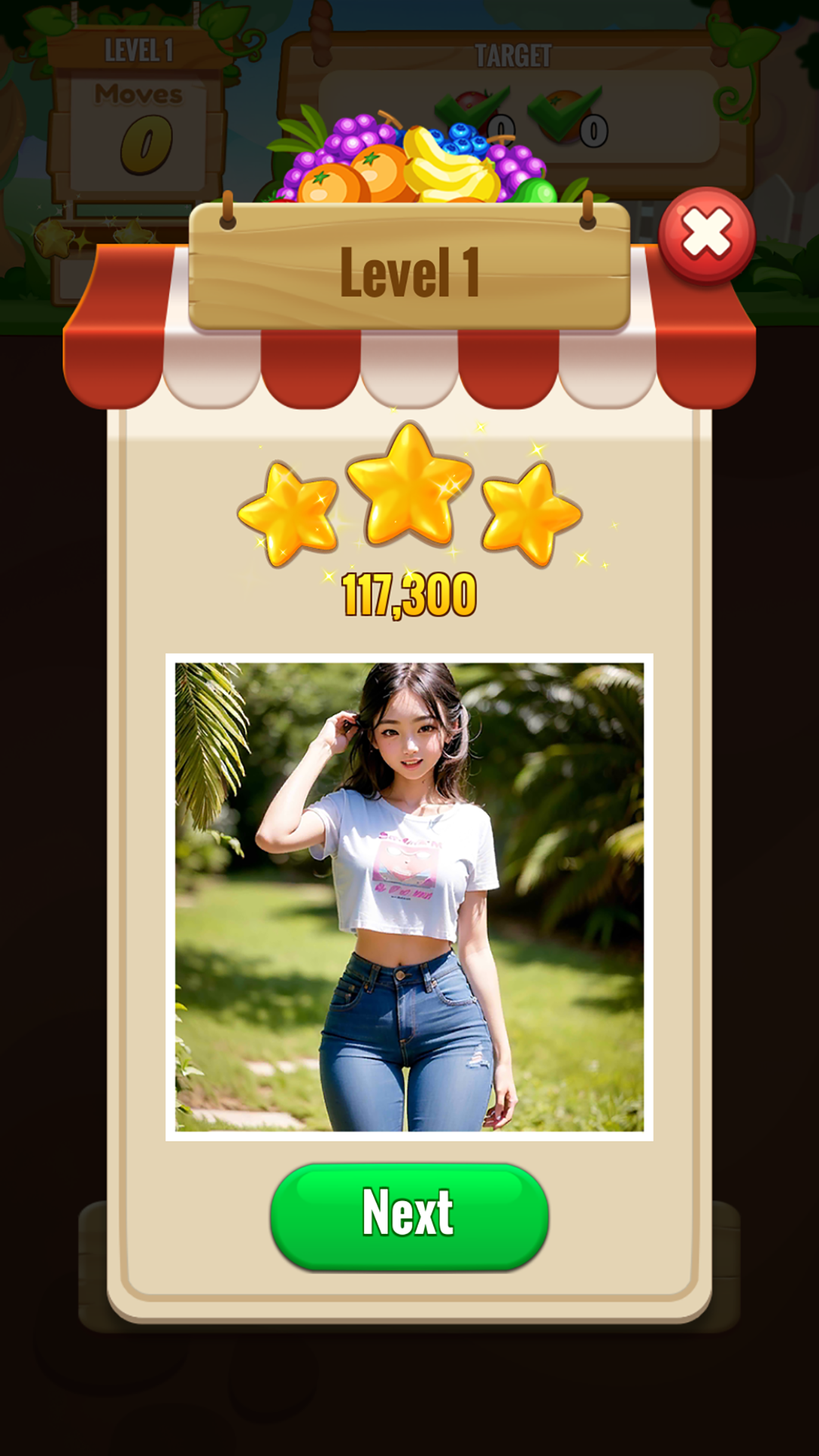 Sexy pop girls: match puzzle screenshot game