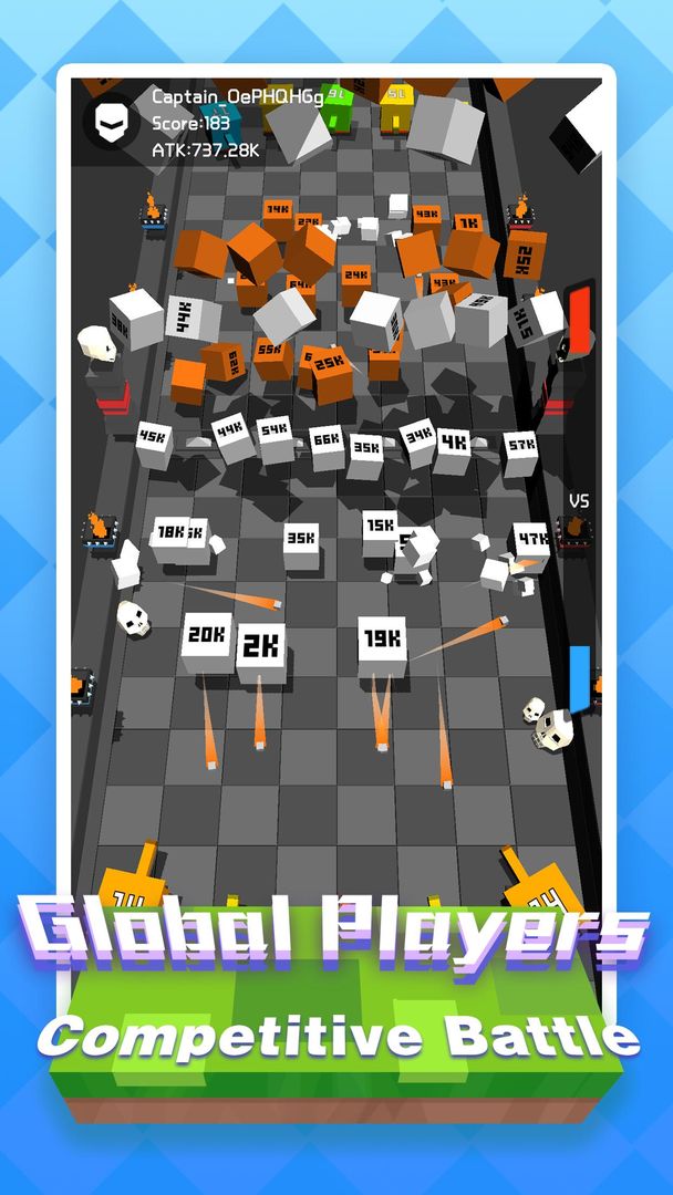 Idle Merge Cube: Tower Defense Strategy Game ภาพหน้าจอเกม
