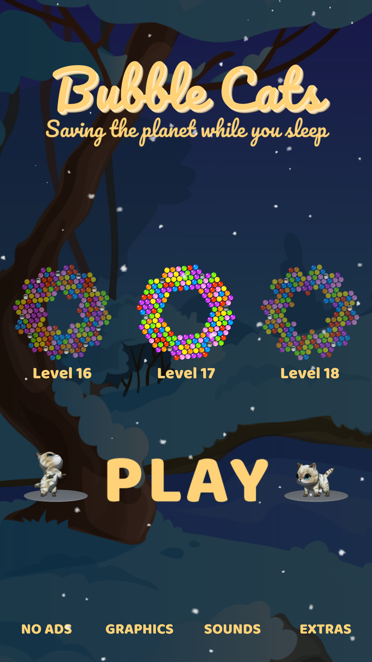 Bubble Cats 게임 스크린샷