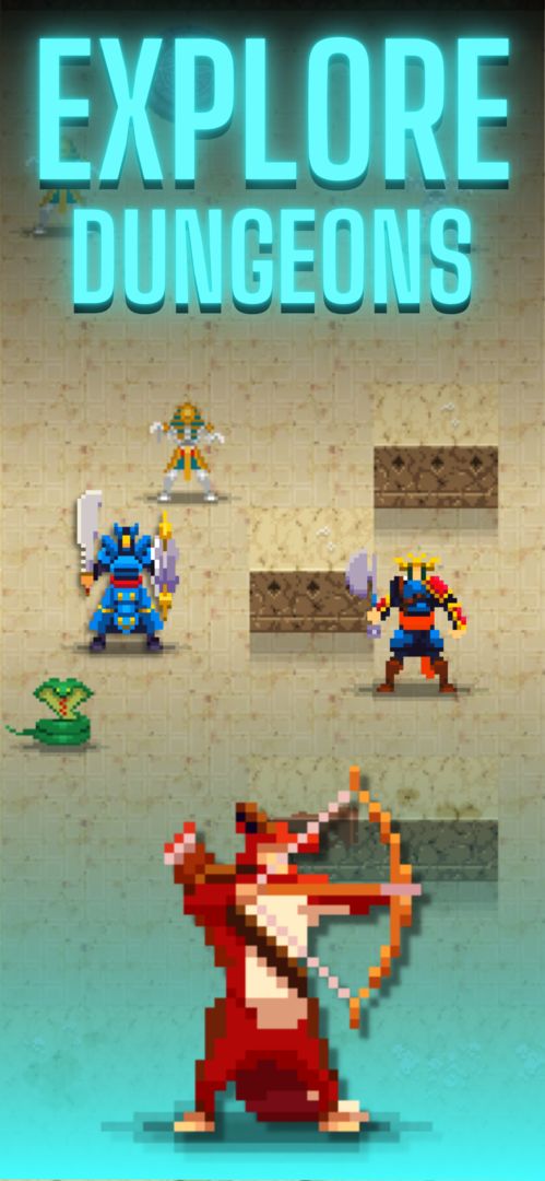 Screenshot of Dunidle: Pixel Idle RPG Games