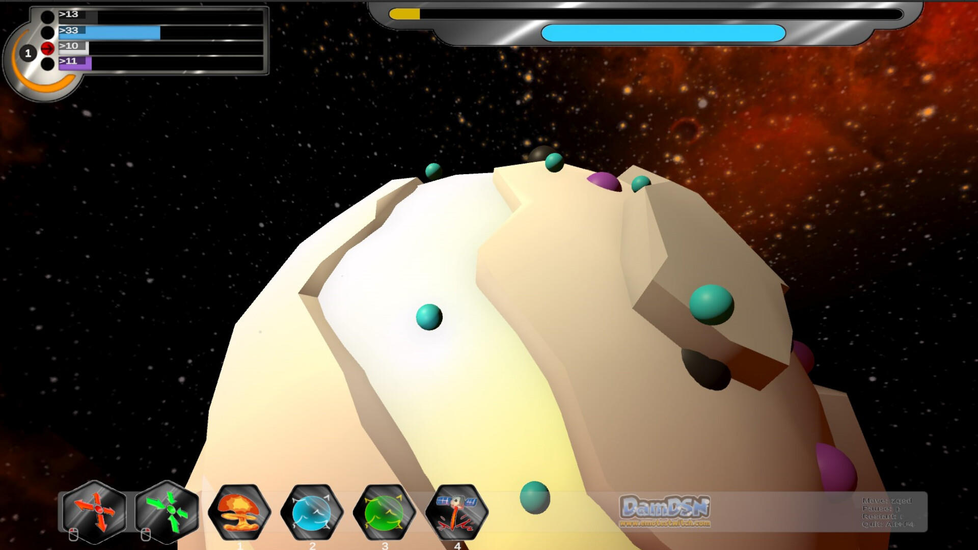 Marbles in space Game Screenshot