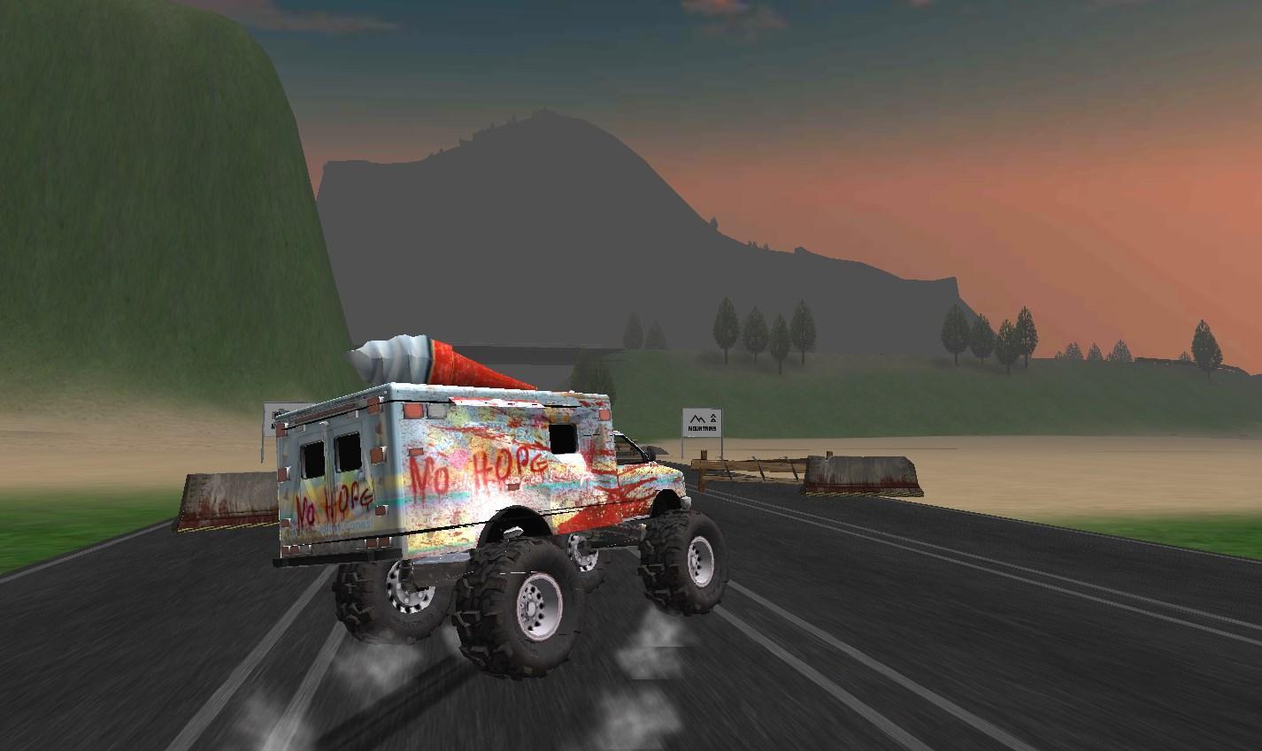 Cuplikan Layar Game Truck Driving Zombie Road Kill