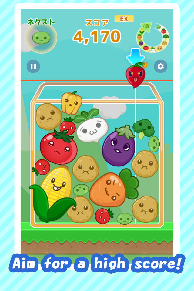 Vegetable Puzzle growth games Game Screenshot