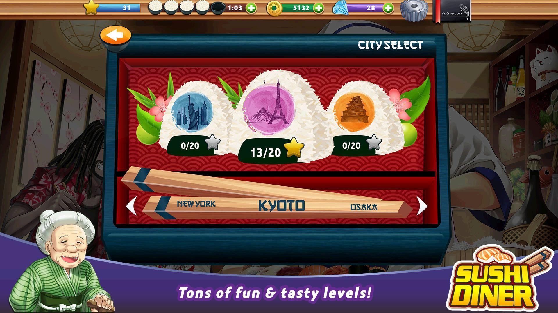 Cuplikan Layar Game Sushi Diner - Fun Cooking Game