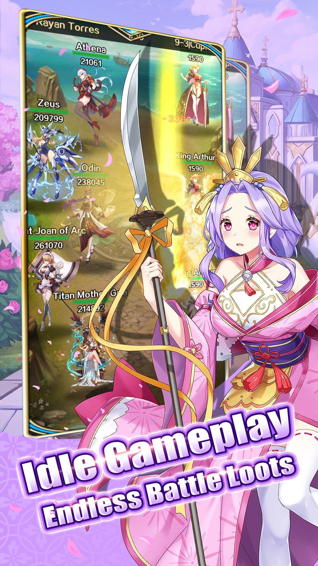 Sensual Goddess: Idle Battle Arena 遊戲截圖