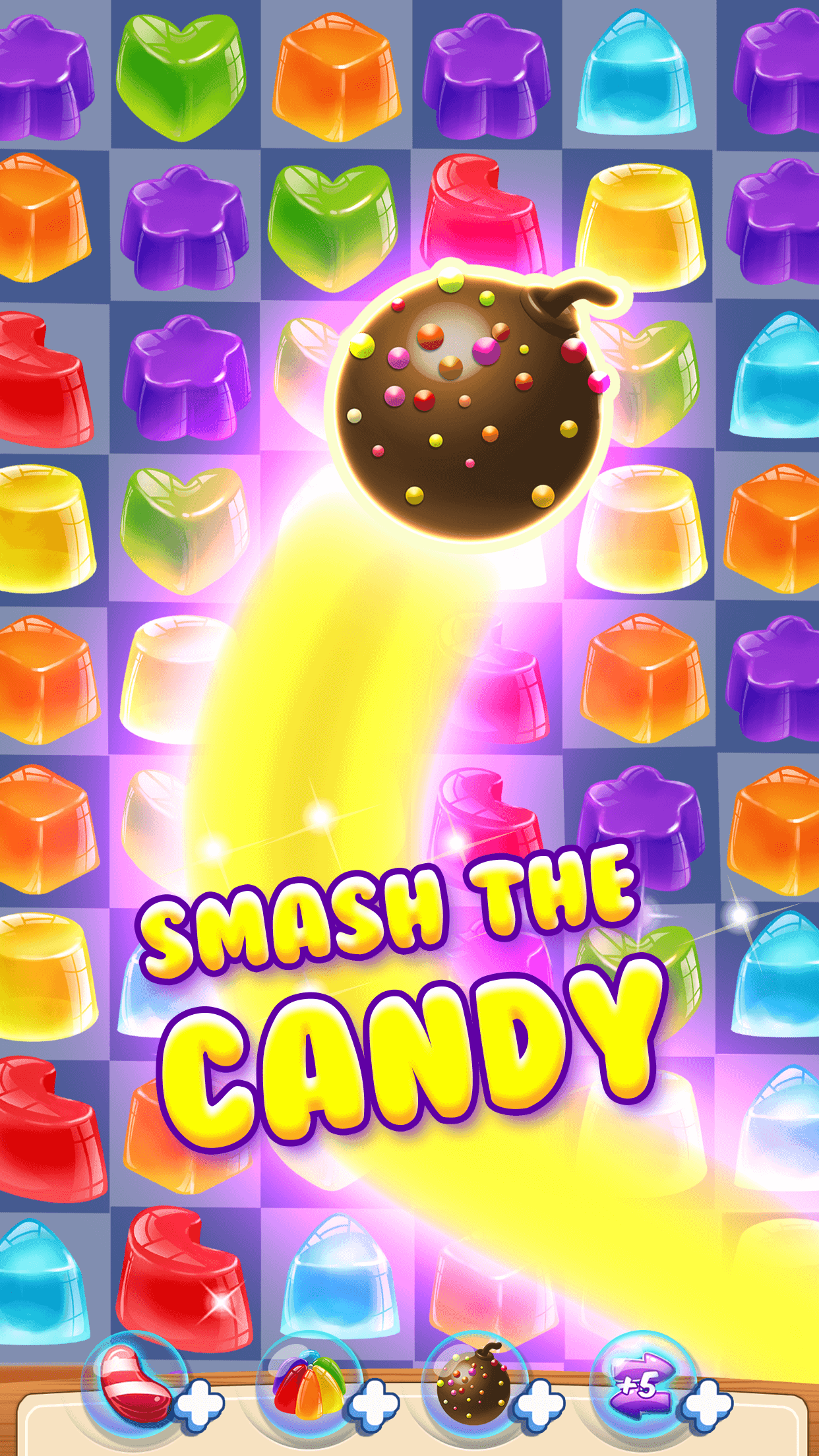 Crazy Candy Smash 게임 스크린 샷